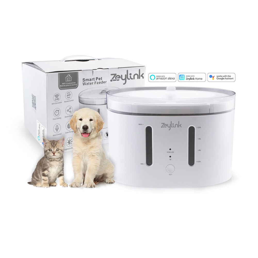 Dispensador De Agua Para Perros, Gatos, Mascotas Wifi – Zeylink
