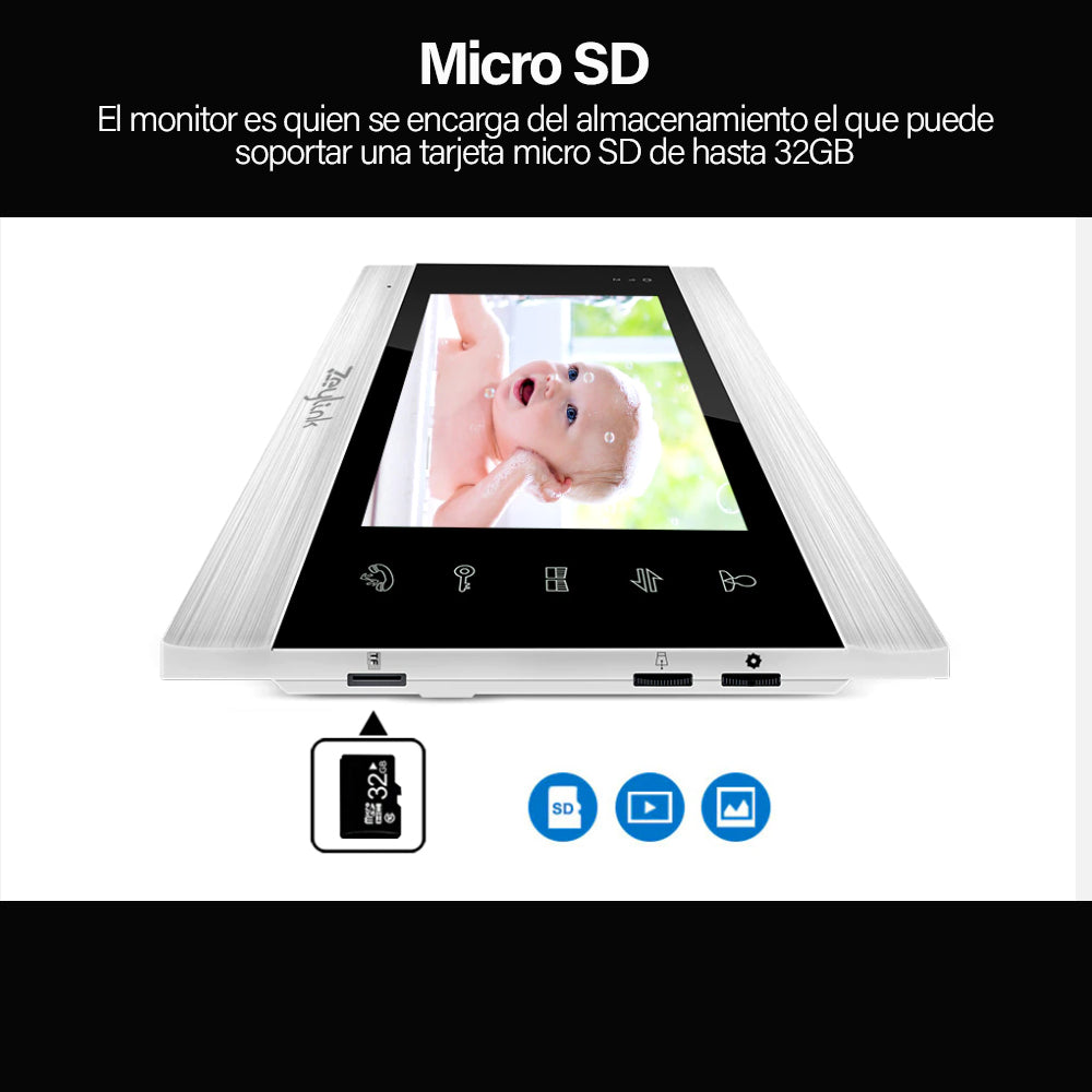 D MOTICA Video Portero Wifi Inteligente Full Hd con 2 Monitores Touch 7