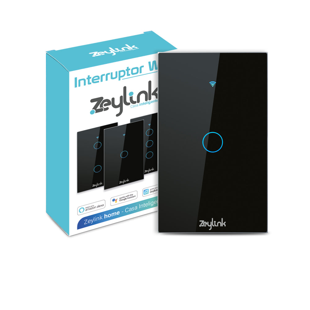 Interruptor Inteligente WIFI 9/12 Triple Táctil TuyaSmart